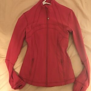 Pink Lululemon define jacket size 4
